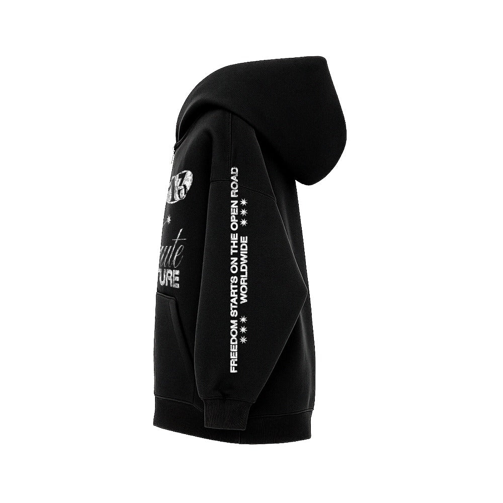 SUDADERA - REBELLION ZIP